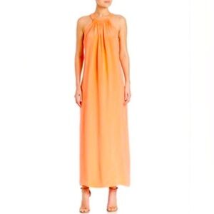 Kobi Halperin Penelope Silk Maxi in Orange Coral Size Medium